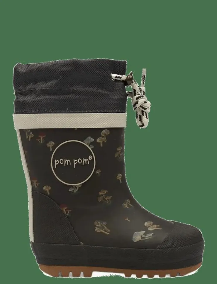 Barn Pom Pom Regnkläder|Gummistövlar|GumBoots™ Thermo - Höga gummistövlar