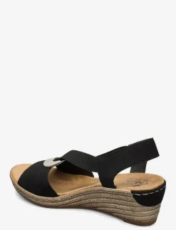 Kvinnor Rieker Espadrillos|624H6-00 - Kilklackar