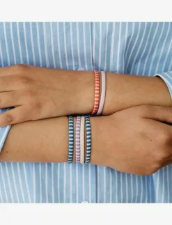 By Barb Hair ties squared pattern 8-pack, recycled material - Hårsnoddar|Barn Håraccessoarer