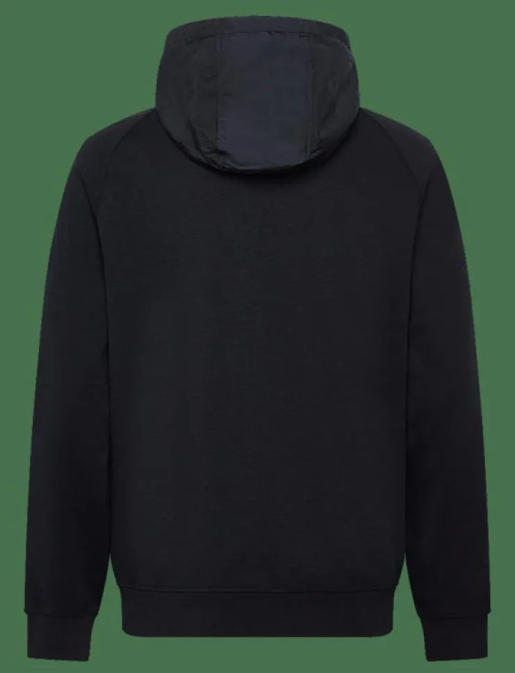 Lyle & Scott Half Raglan Hybrid Hoodie - Hoodies| Sweatshirts & Huvtröjor