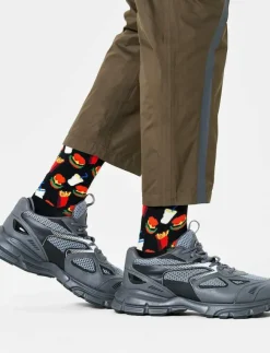 Happy Socks Hamburger Sock - Sockor|Kvinnor Strumpor|Strumpor