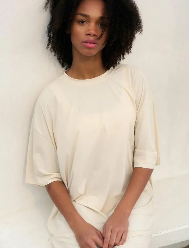 Kvinnor Rethinkit Studios Klänningar & Kjolar|HANGOUT Tee Dress Slit - Klänningar