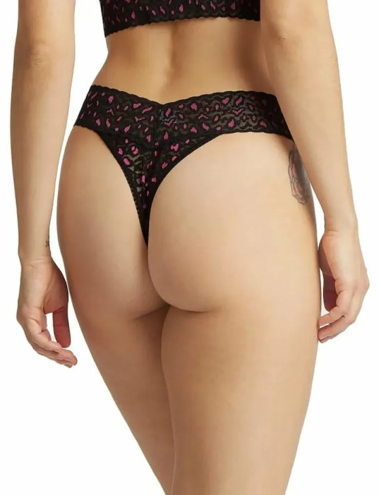 Kvinnor Hanky Panky Trosor|Cross-Dyed Leopard, Original Rise Thong - String
