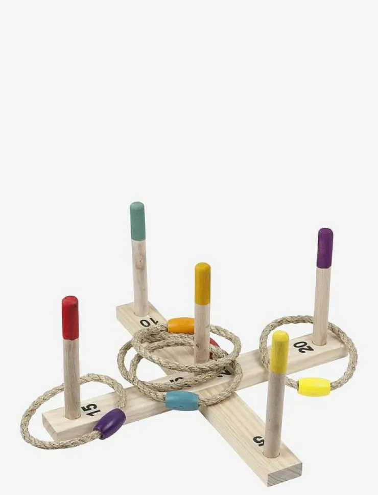 Happy Summer Ring Toss Game Wood - Utomhusspel & Sport|Barn Uteleksaker