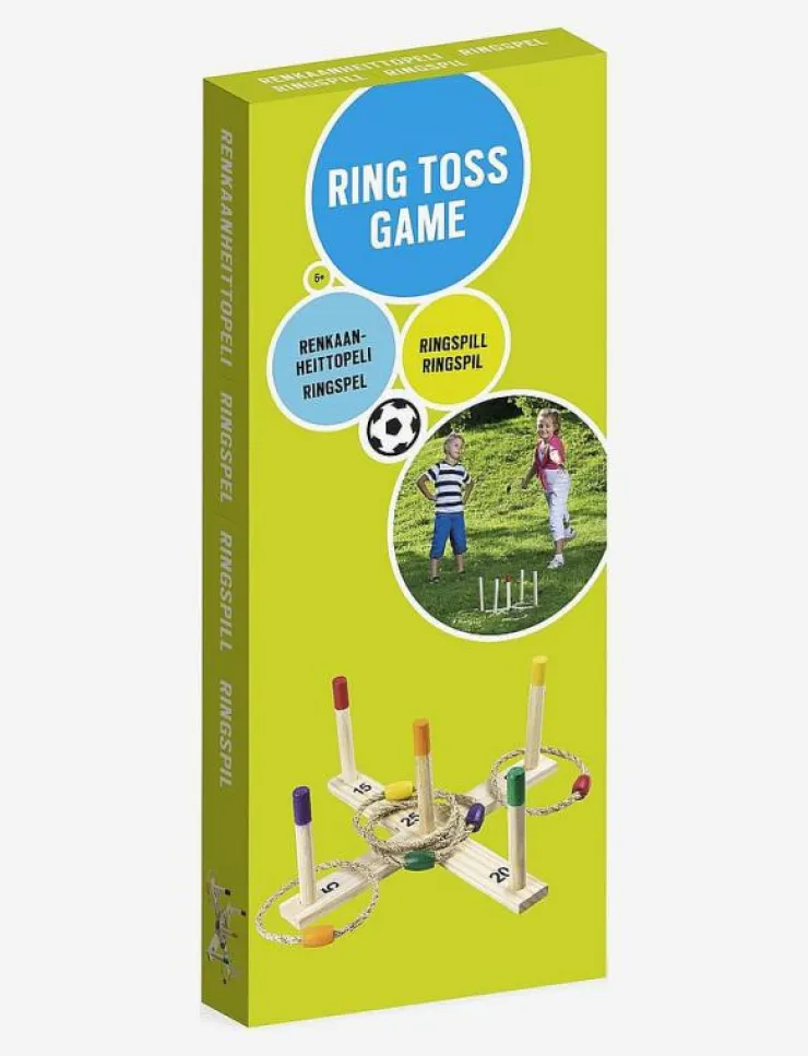 Happy Summer Ring Toss Game Wood - Utomhusspel & Sport|Barn Uteleksaker