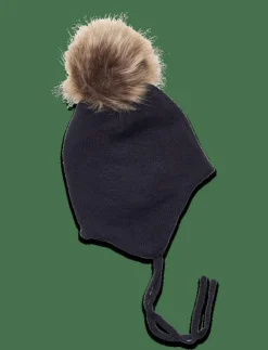 Minymo Hat w. detachable fake fur - Vintermössor|Barn Mössor