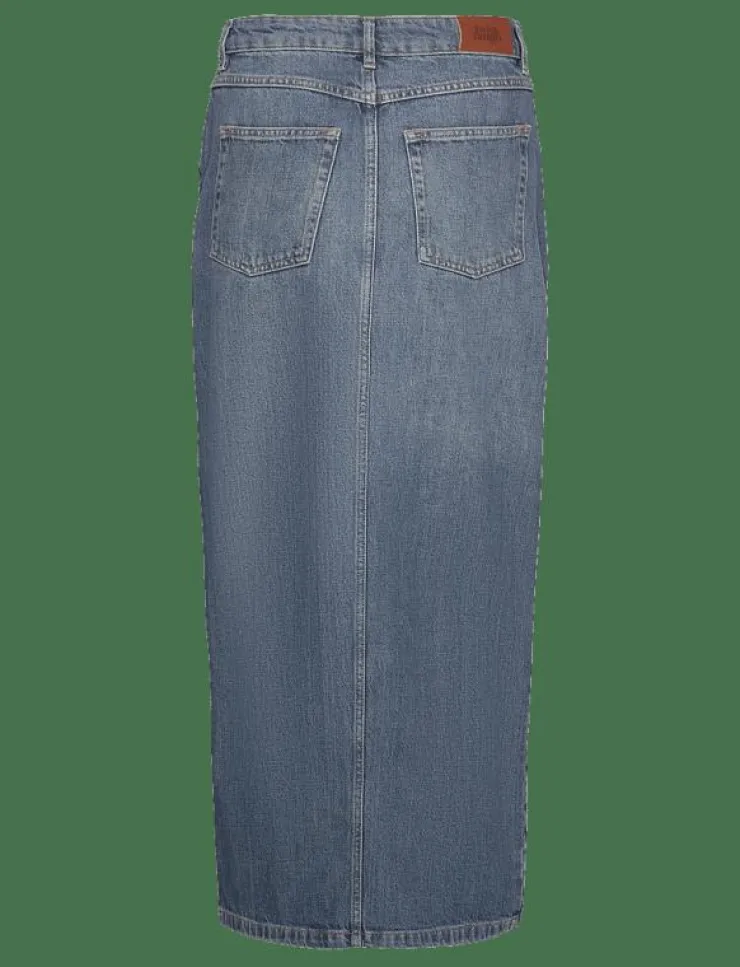 Kvinnor Twist & Tango Denimkläder|Kjolar|Hattie Rigid Denim Skirt - Midi kjolar