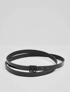 Kvinnor Malina Bälten|Hazel double length patent iconic leather belt - Skärp