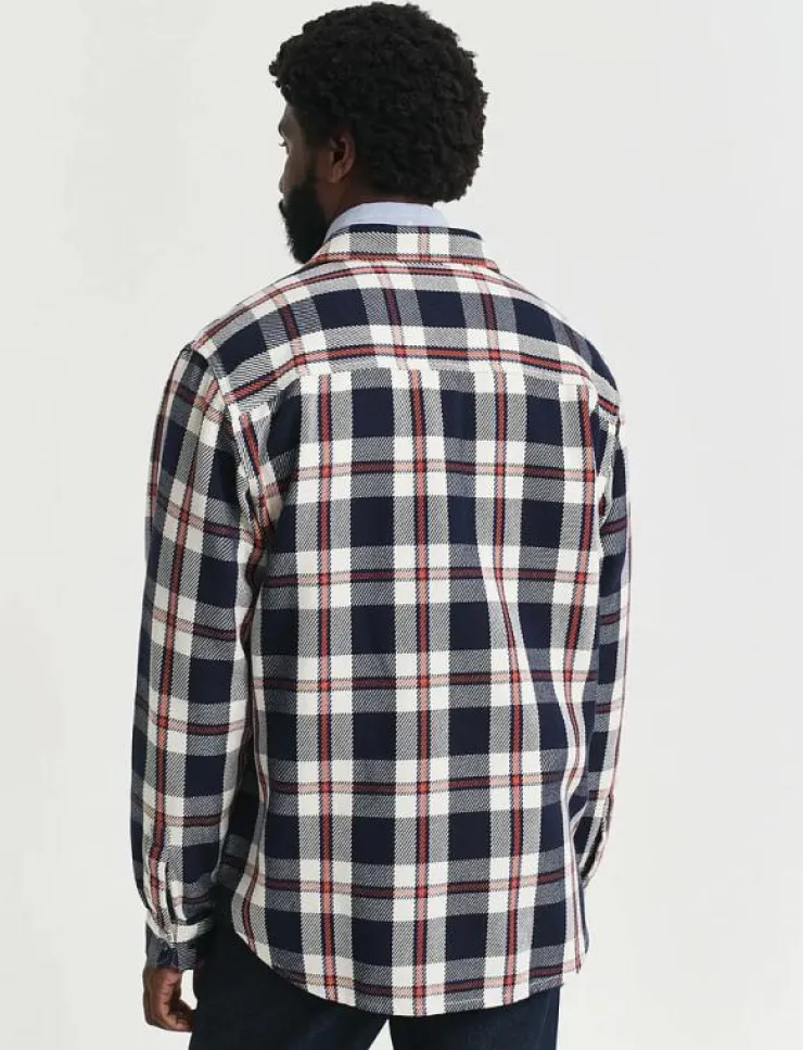 GANT Overshirts|HEAVY TWILL CHECK OVERSHIRT - Rutiga skjortor