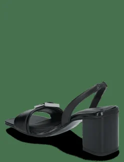 Kvinnor Calvin Klein Sandaler|Högklackade Skor|HEEL SANDAL 70 W/BUCKLE - LTH - Sandaler