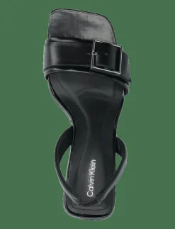 Kvinnor Calvin Klein Sandaler|Högklackade Skor|HEEL SANDAL 70 W/BUCKLE - LTH - Sandaler