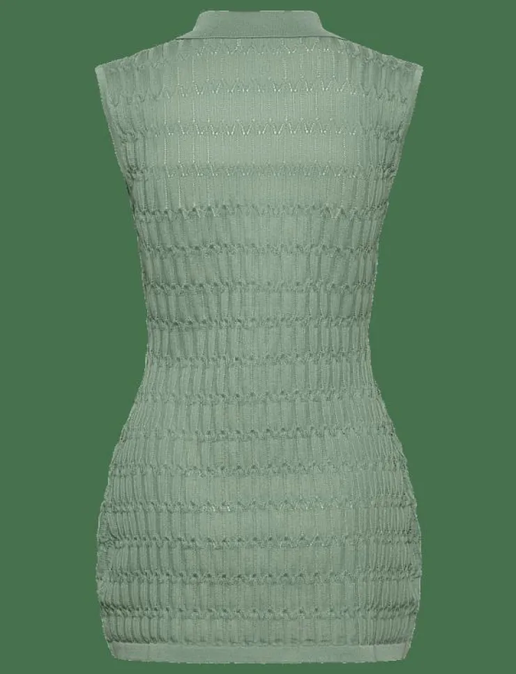 Kvinnor Malina Västar|Hele Long Structure Knitted Vest - Stickade västar