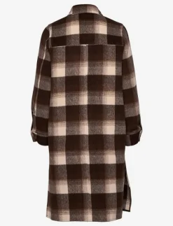 NORR Helia long check shirt - Overshirts|Kvinnor Overshirts