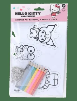Barn Micki Leksaker Leksaker|Leksaker|HELLO KITTY NYCKELRING KRYMPFILM - Pysselset