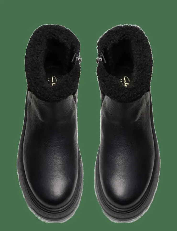 Kvinnor Clarks Varmfodrade Stövlar|HencroftMadiWP D - Platta ankelboots