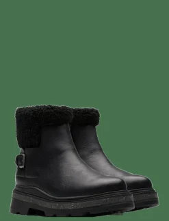 Kvinnor Clarks Varmfodrade Stövlar|HencroftMadiWP D - Platta ankelboots