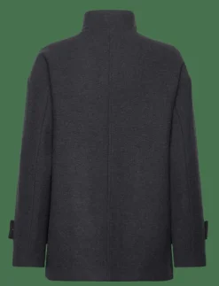 Kvinnor Mango Jackor & Kappor|High neck midi wool coat - Ullkappor