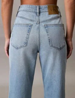 Kvinnor Calvin Klein Jeans Jeans|HIGH RISE STRAIGHT LT CAPE - Straight jeans
