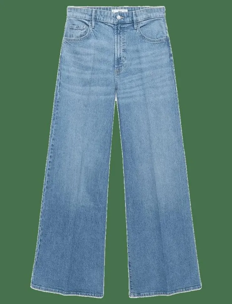 Mango High-waisted wide leg jeans - Vida byxor|Kvinnor Kläder