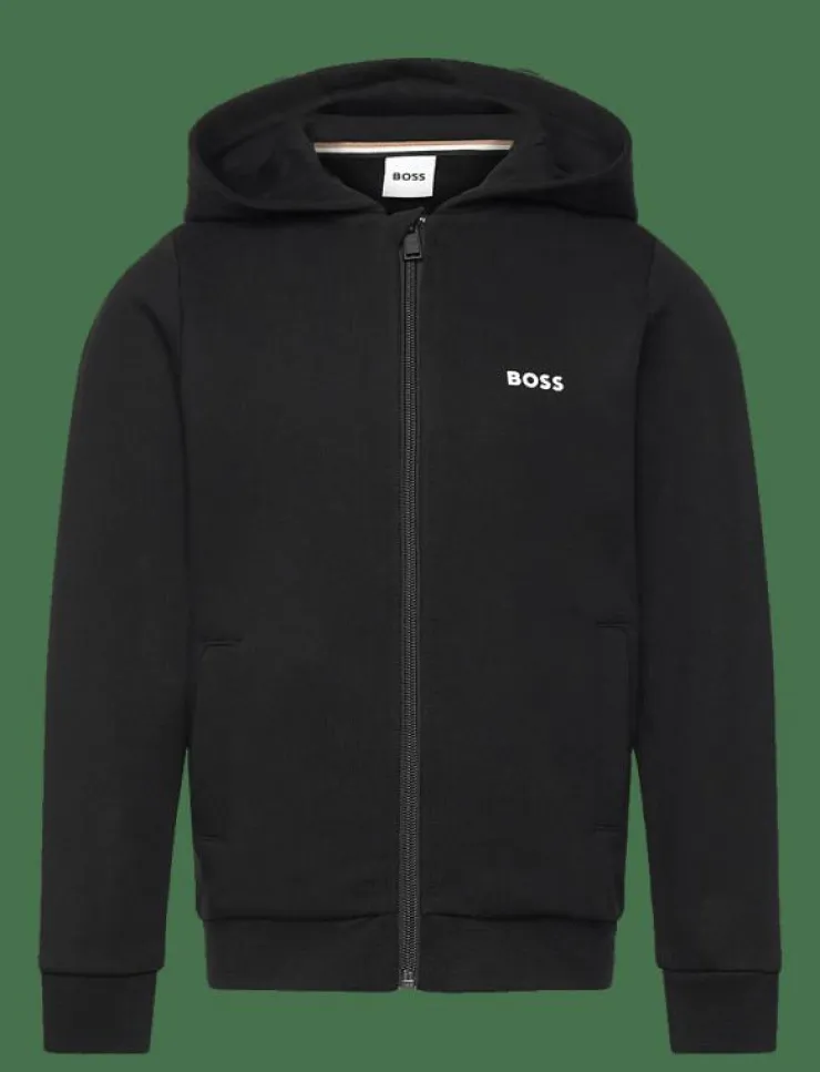 Barn BOSS Överdelar|HOODED CARDIGAN - Huvtröjor