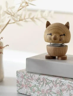 Hoptimist Dekorationsdetaljer|Cat - Träfigurer