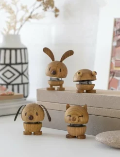 Hoptimist Dog - Träfigurer| Dekorationsdetaljer