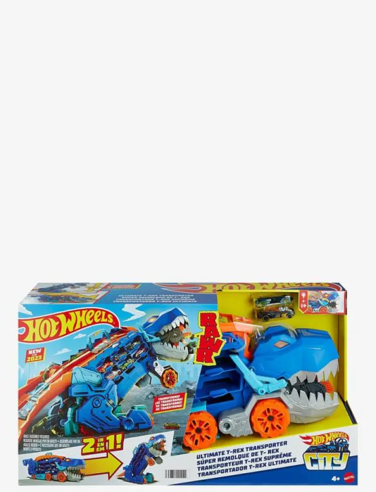 Hot Wheels HW City Ultimate T-Rex Transporter - Lastbilar|Barn Leksaker|Leksaker