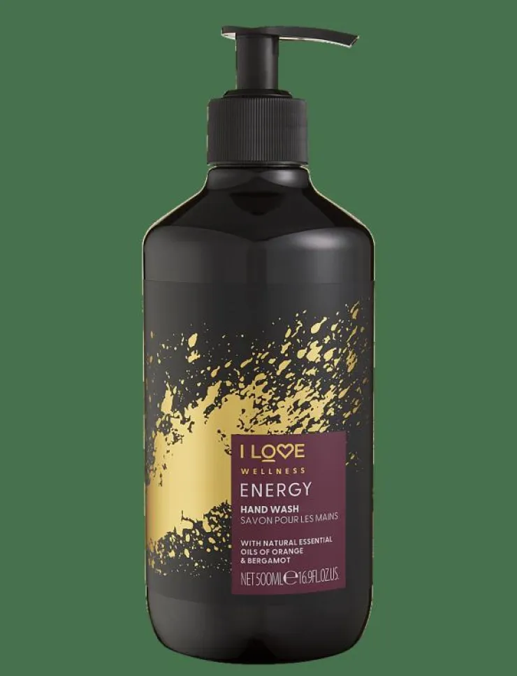 I LOVE Wellness Hand Wash Energy Orange & Bergamot 500ml - Flytande tvål|Kvinnor Tvålar & Handkräm|Badrumstillbehör