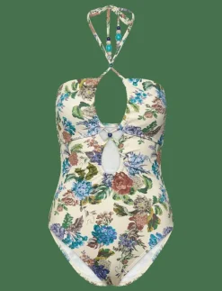 Kvinnor Malina Badkläder|Idalia Bandeau Cut Out swimsuit - Baddräkter