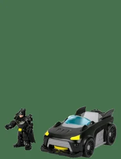 Barn Imaginext Leksaksset & Leksaksfigurer|DC Super Friends Metal Force Batmobile Toy Car & Batman Action Figure Set - Actionfigur