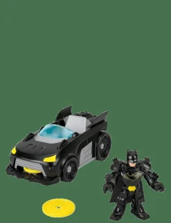 Barn Imaginext Leksaksset & Leksaksfigurer|DC Super Friends Metal Force Batmobile Toy Car & Batman Action Figure Set - Actionfigur