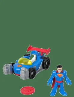 Imaginext DC Super Friends Metal Force Supermobile Toy Car & Superman Action Figure Set - Film & Sagofigur|Barn Leksaksset & Leksaksfigurer