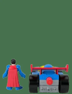 Imaginext DC Super Friends Metal Force Supermobile Toy Car & Superman Action Figure Set - Film & Sagofigur|Barn Leksaksset & Leksaksfigurer