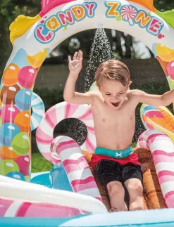 Barn INTEX Bad- & Vattenleksaker|Candy Zone Play Center, 206L + 168L. - Barnpool
