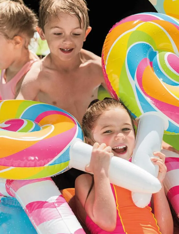 Barn INTEX Bad- & Vattenleksaker|Candy Zone Play Center, 206L + 168L. - Barnpool