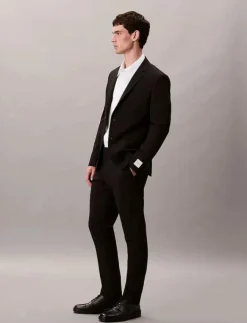 Calvin Klein Byxor|ITALIAN WOOL BLEND SLIM TROUSER - Kostymbyxor