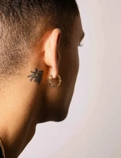 IX Studios IX Crunchy Edge Earrings - Hoops| Smycken