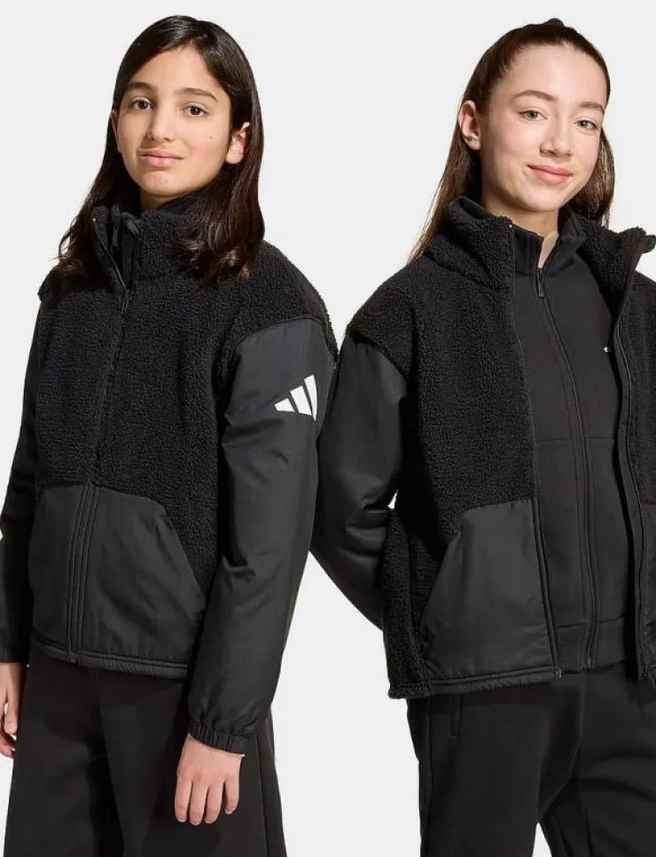 adidas Sportswear J SHERPA JKT - Dunjackor & fodrade jackor|Barn Ytterkläder