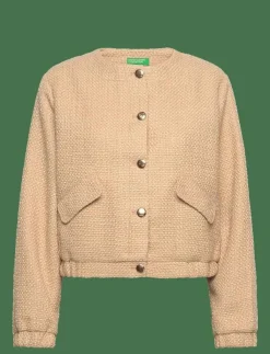 Kvinnor United Colors of Benetton Kavajer|JACKET - Bouclés