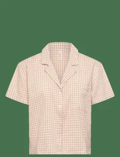 Hunkemöller Jacket Linen Check - Överdelar|Kvinnor Pyjamas & Loungewear
