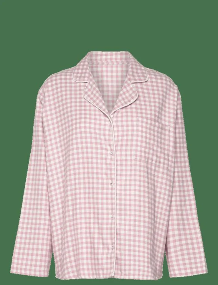 Kvinnor Hunkemöller Pyjamas & Loungewear|JACKET LS CHECK ESSENTIALS - Överdelar