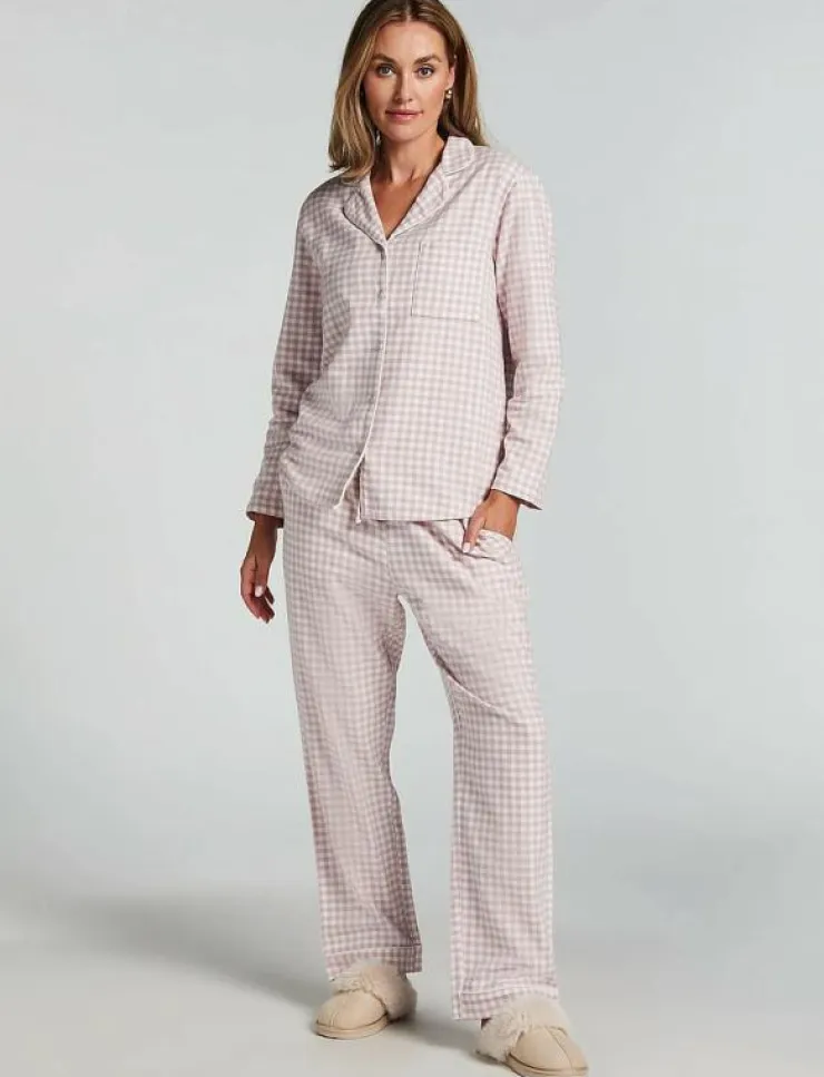 Kvinnor Hunkemöller Pyjamas & Loungewear|JACKET LS CHECK ESSENTIALS - Överdelar