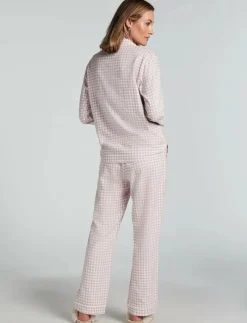 Kvinnor Hunkemöller Pyjamas & Loungewear|JACKET LS CHECK ESSENTIALS - Överdelar
