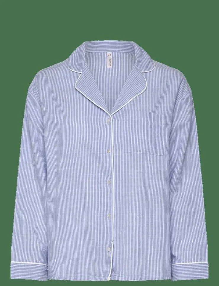 Hunkemöller JACKET LS COTTON STRIPE - Överdelar|Kvinnor Pyjamas & Loungewear