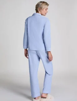 Hunkemöller JACKET LS COTTON STRIPE - Överdelar|Kvinnor Pyjamas & Loungewear