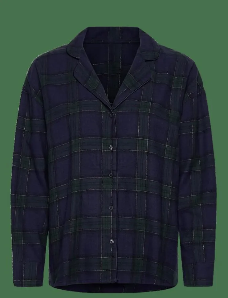 Hunkemöller JACKET LS FLANNEL TWILL CHECK - Överdelar|Kvinnor Pyjamas & Loungewear