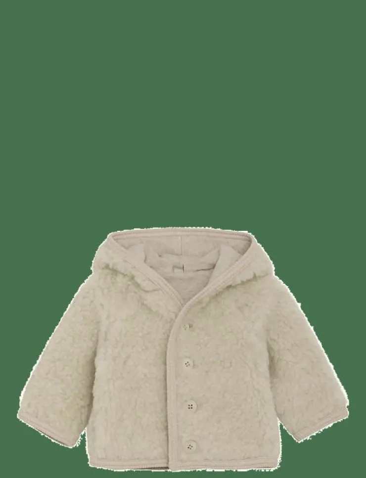 Barn Huttelihut Fleecekläder|Jacket Pixie Wool Teddy w. Lin - Jackor