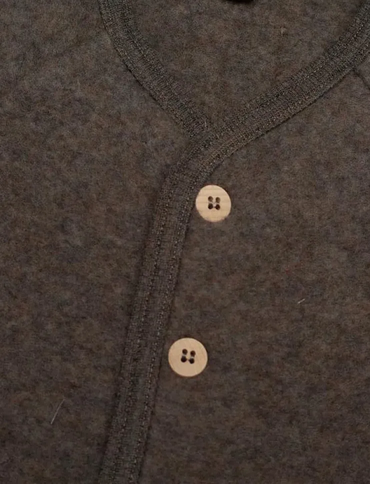 Barn Huttelihut Fleecekläder|Jacket Wool Fleece w. Buttons - Jackor