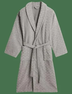 GANT JACQUARD HERRINGBONE ROBE - Morgonrock| Morgonrockar|Badrumstextilier