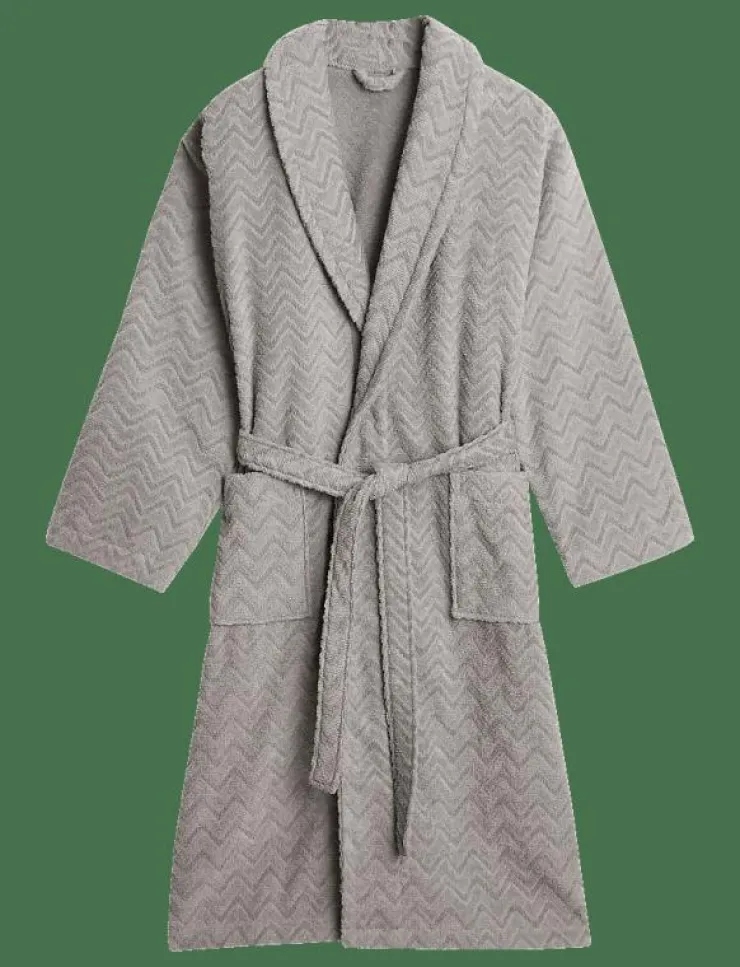 GANT JACQUARD HERRINGBONE ROBE - Morgonrock| Morgonrockar|Badrumstextilier